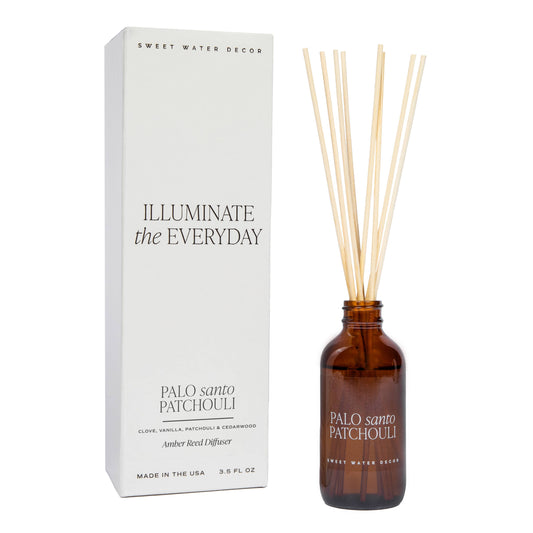 Palo Santo Patchouli Amber Reed Diffuser - Flair Flower Bar & Studio
