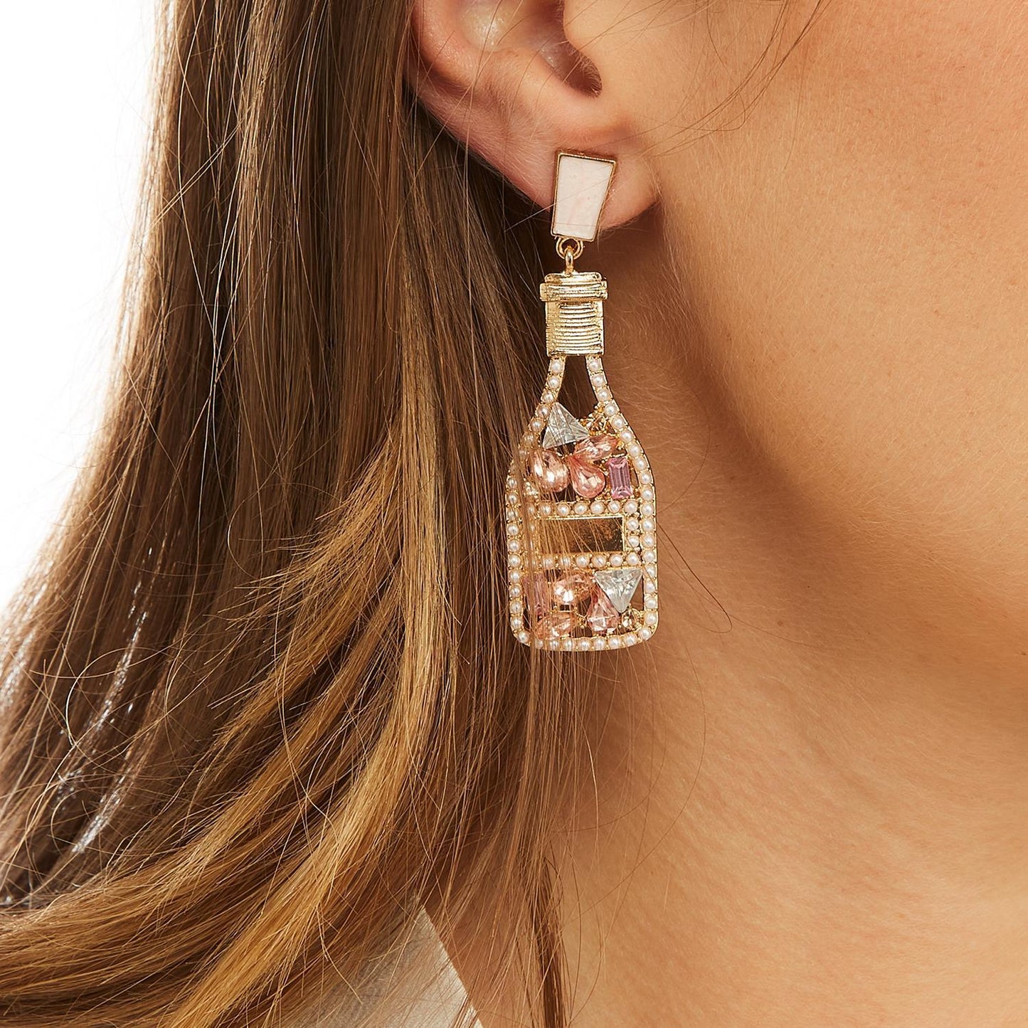 Crystal Embellished Earrings - Let's Celebrate