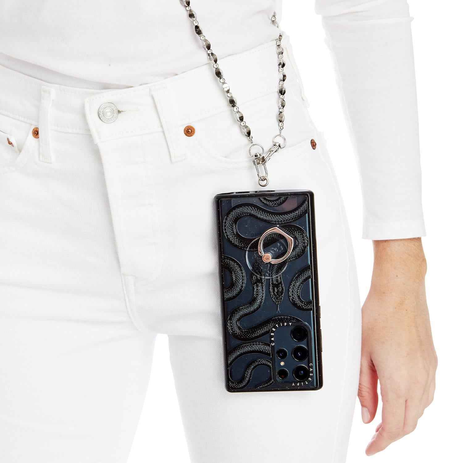 Hold The Phone - Metallic Crossbody Cell Phone Strap