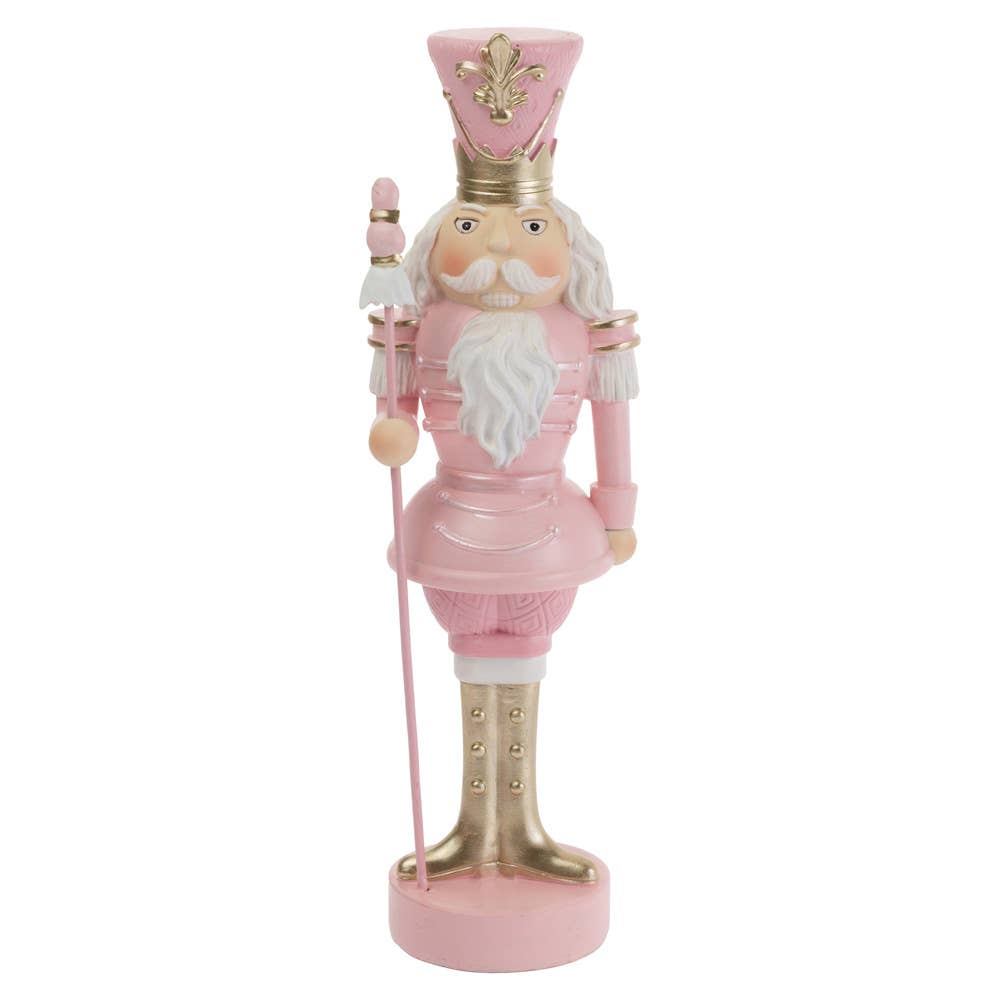12" Tall Pink Nutcracker Christmas Décor - Flair Flower Bar & Studio