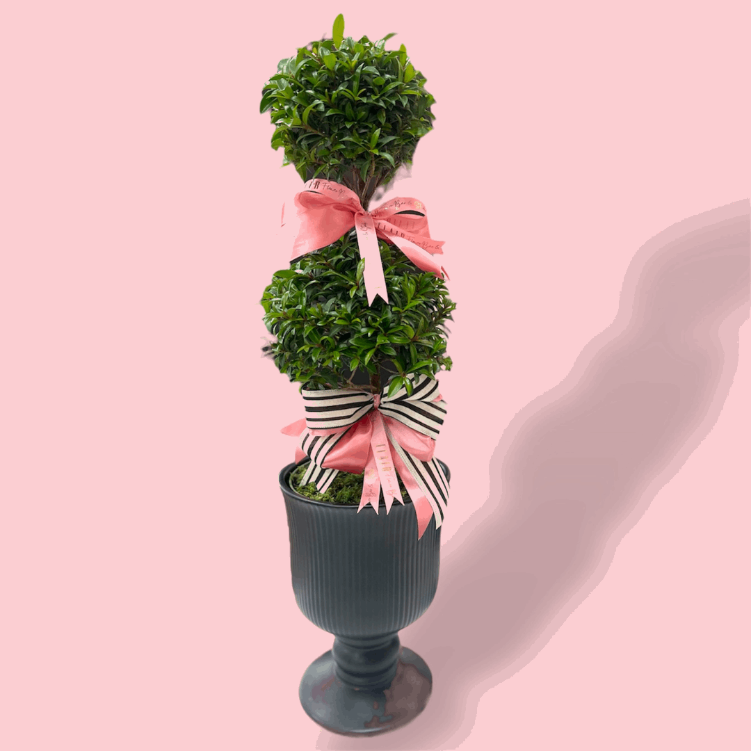 Spring Whimsy Topiary in Pedestal Urn – Limited Edition