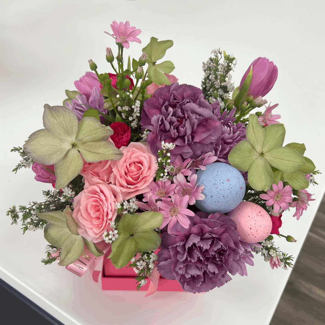 Spring Fling Flower Box Arrangement
