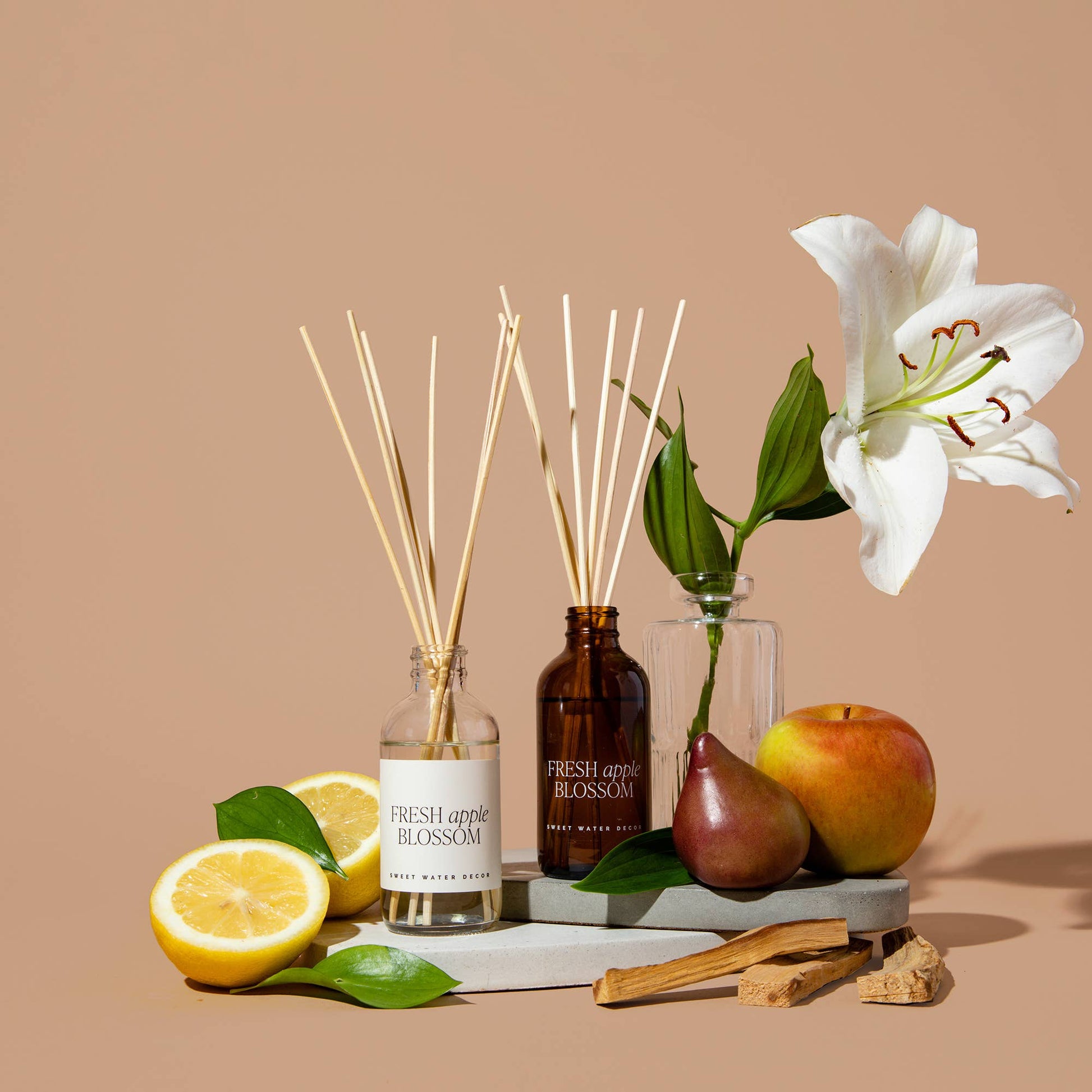 Fresh Apple Blossom Amber Reed Diffuser - Flair Flower Bar & Studio