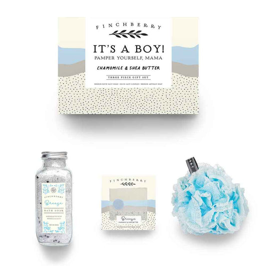 3 pc Gift Set - It's A Boy! Baby Shower Gift