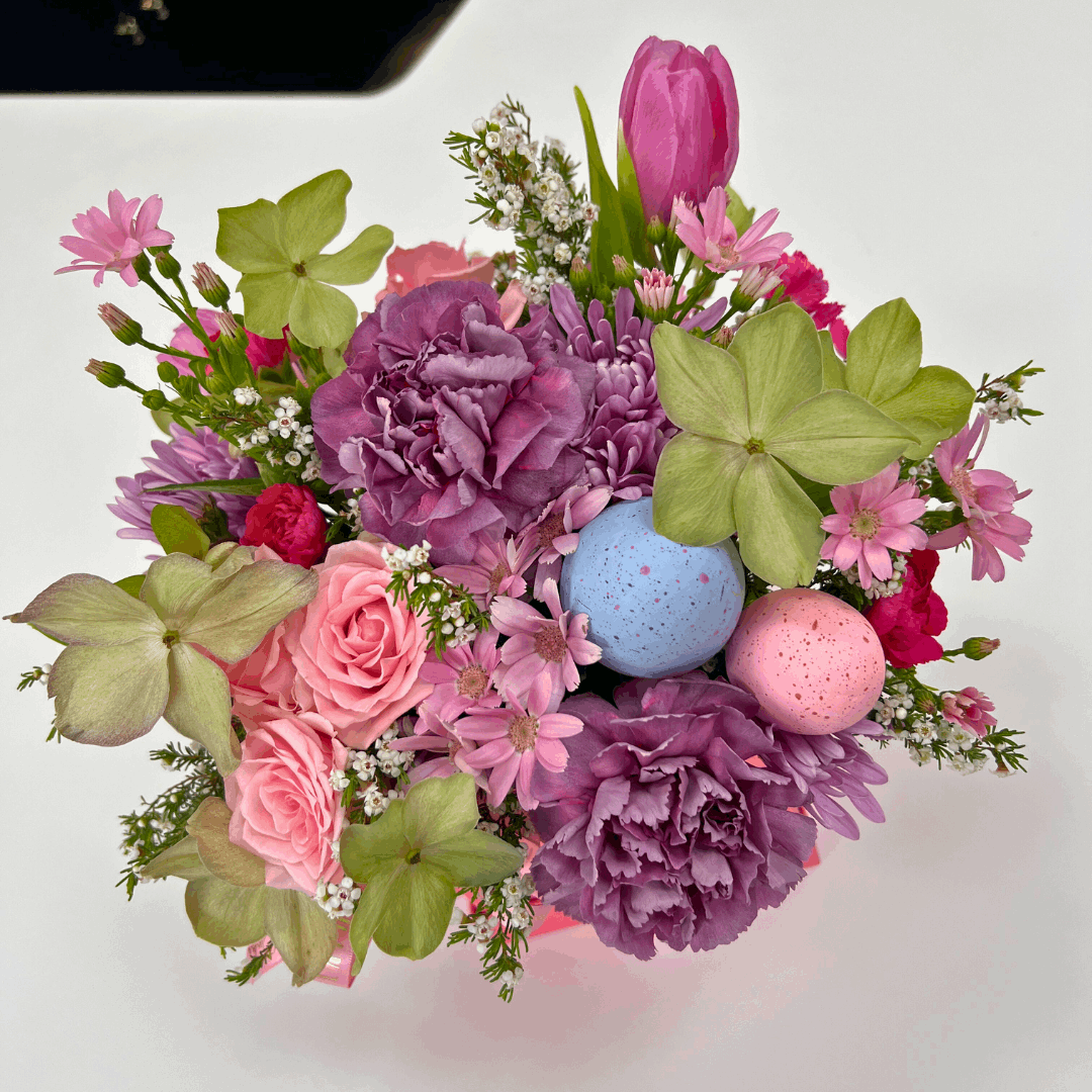 Spring Fling Flower Box Arrangement