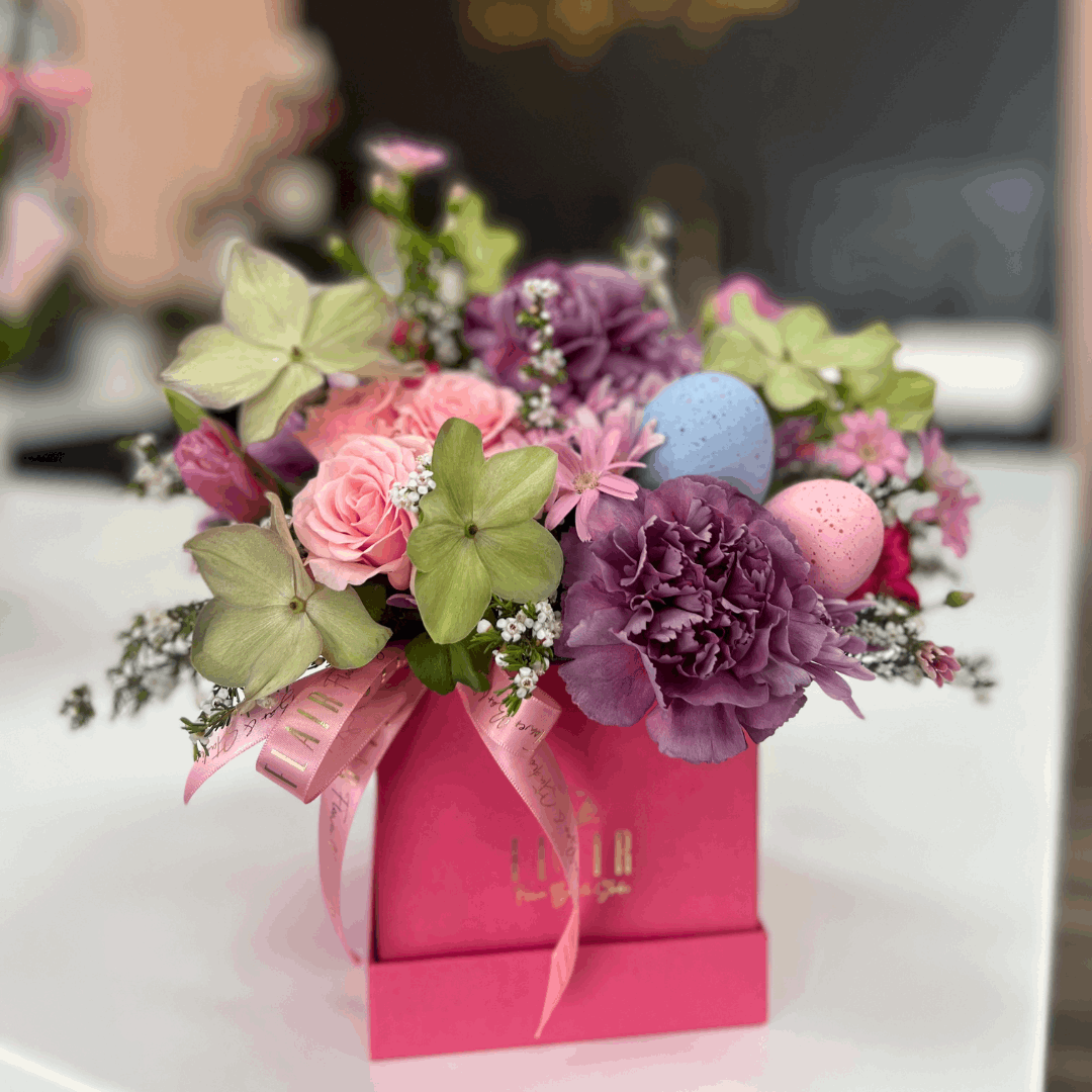 Spring Fling Flower Box Arrangement