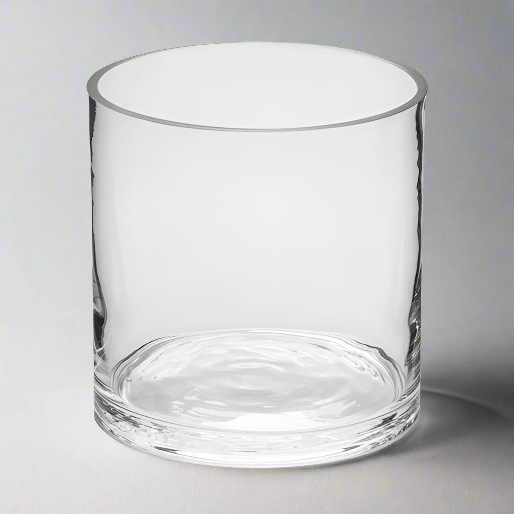 5 Inch Clear Glass Cylinder Vase - Flair Flower Bar & Studio