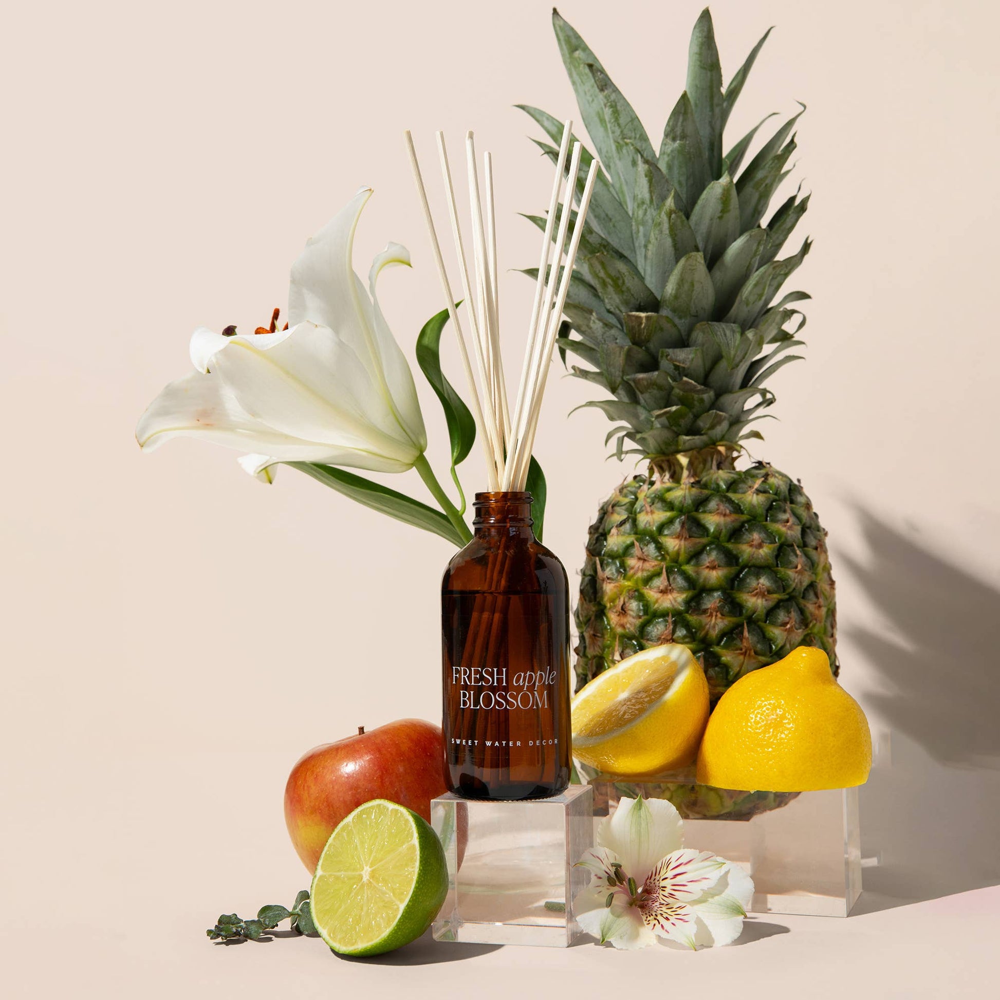 Fresh Apple Blossom Amber Reed Diffuser - Flair Flower Bar & Studio