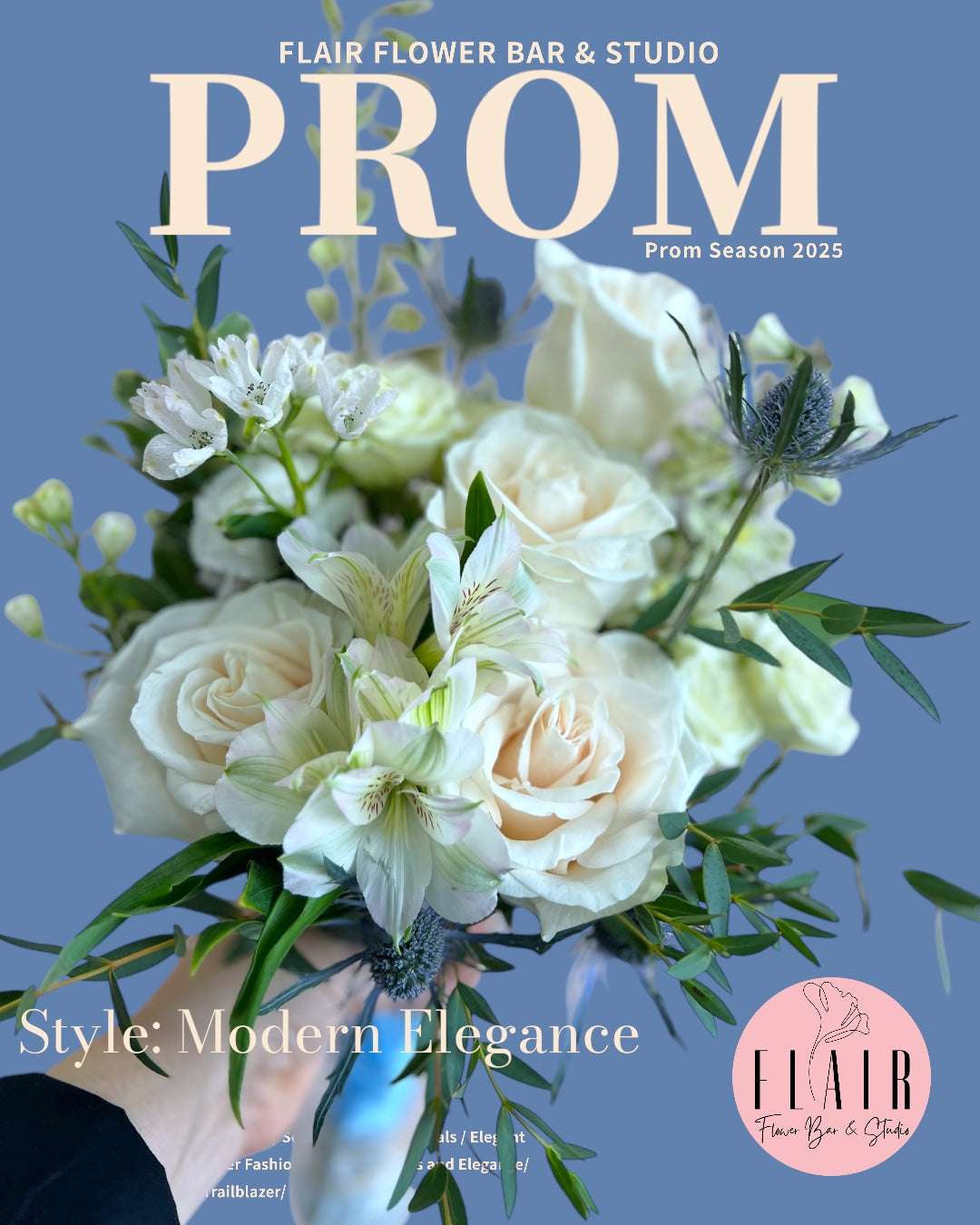 Prom Homecoming Coordinating Petite Bouquet & Boutonniere Set - Flair Flower Bar & Studio - Cincinnati - Northern Kentucky - Florence