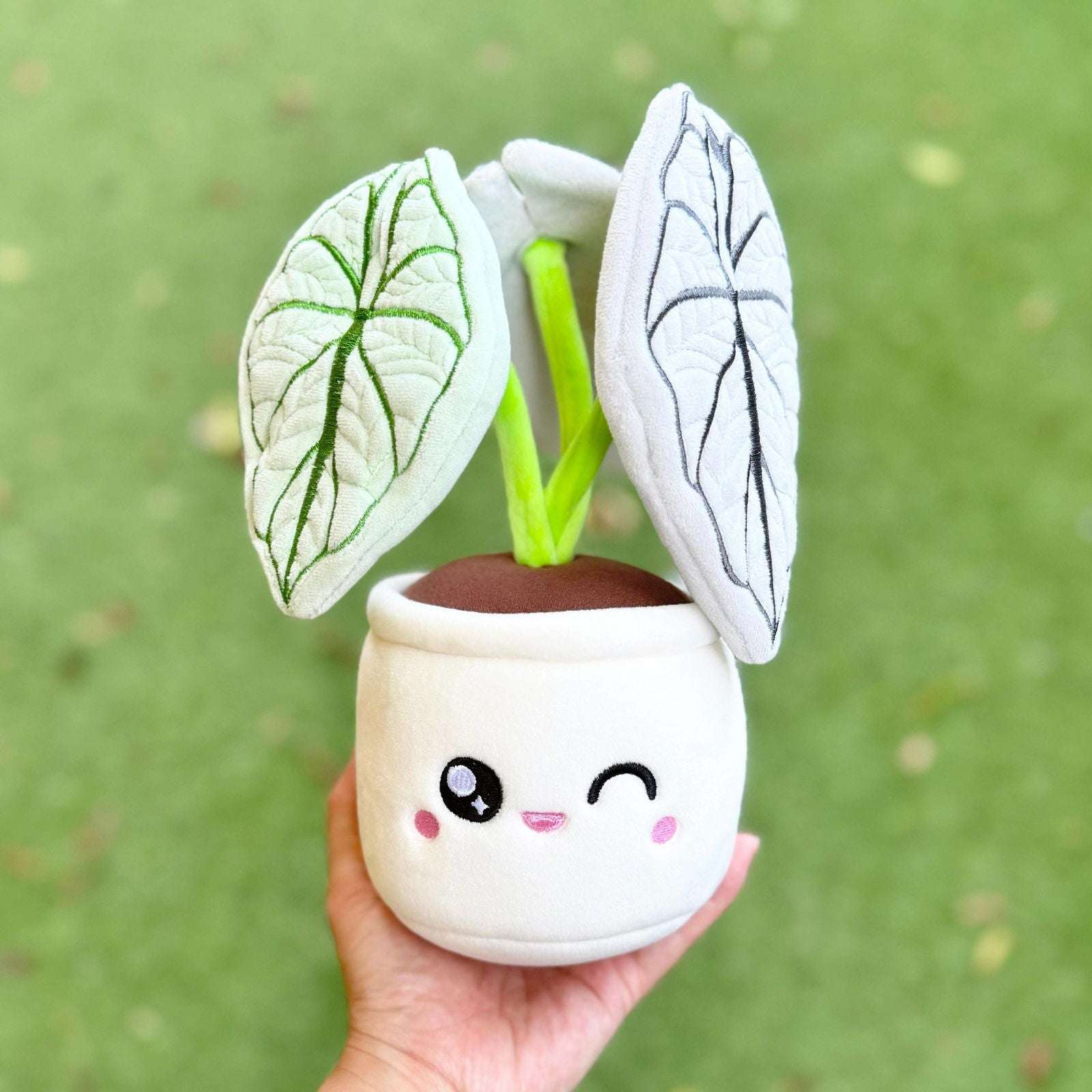 Alocasia Silver Dragon Plushie - Flair Flower Bar & Studio