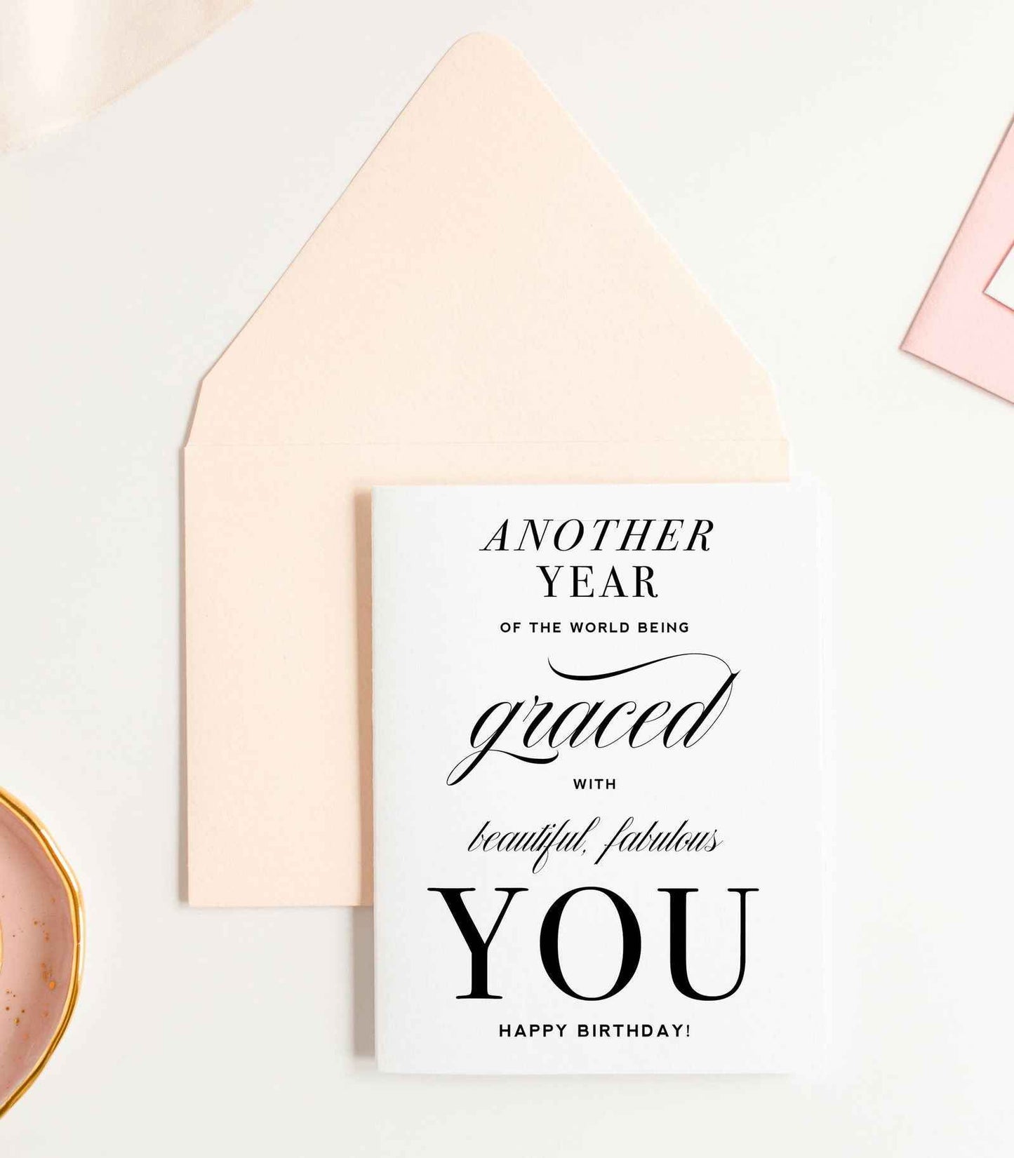 Another Year Graced, Inspirational Birthday Greeting Card