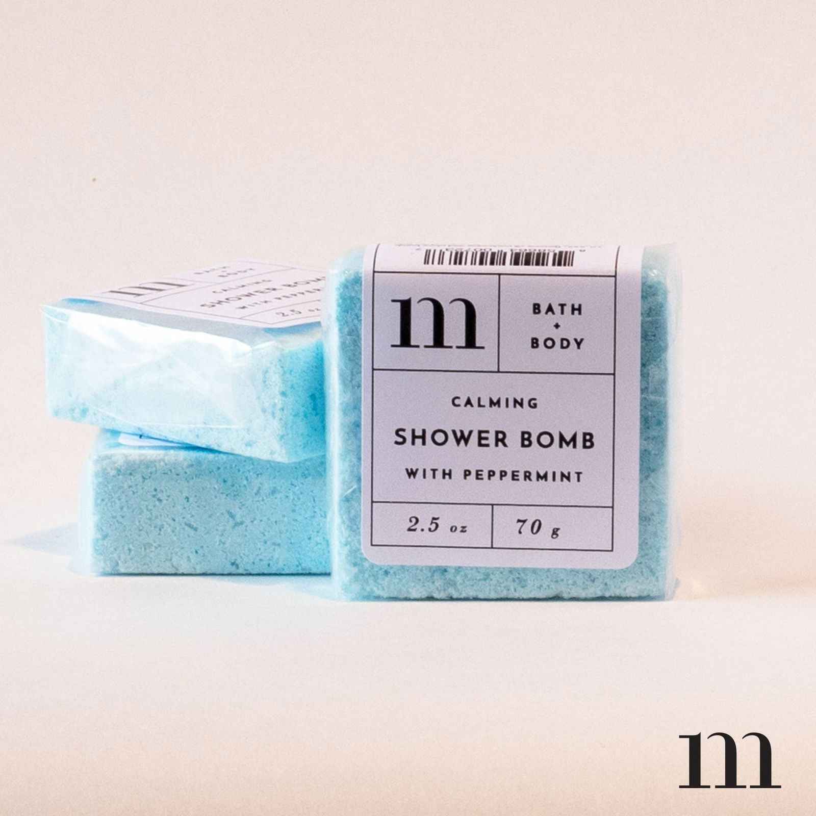 Aromatherapy Shower Bomb: Calming w/ Peppermint