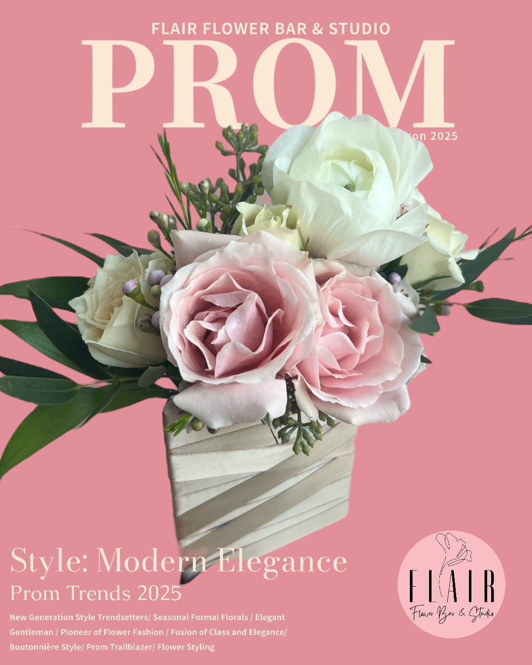 Prom Homecoming Coordinating Corsage & Boutonniere Set - Pastel - Flair Flower Bar & Studio - Cincinnati - Northern Kentucky - Florence
