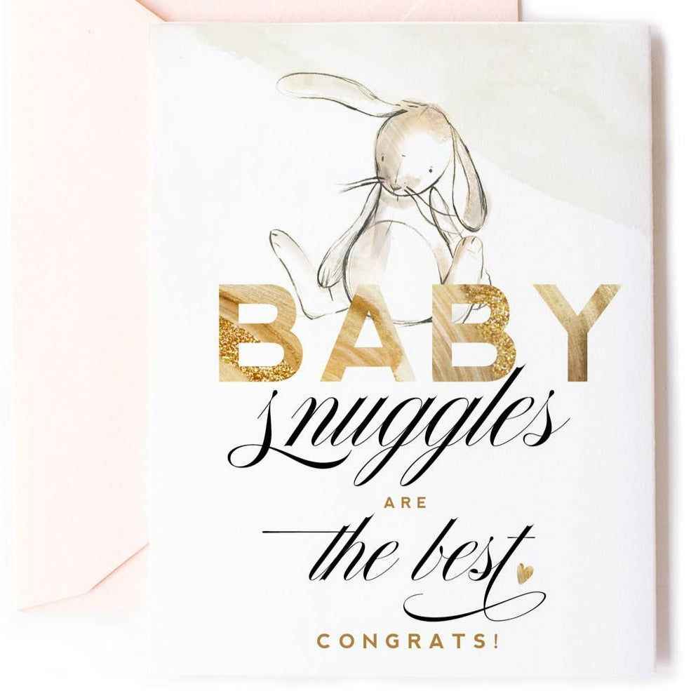 Baby Snuggles, New Baby Greeting Card and Celebration Card