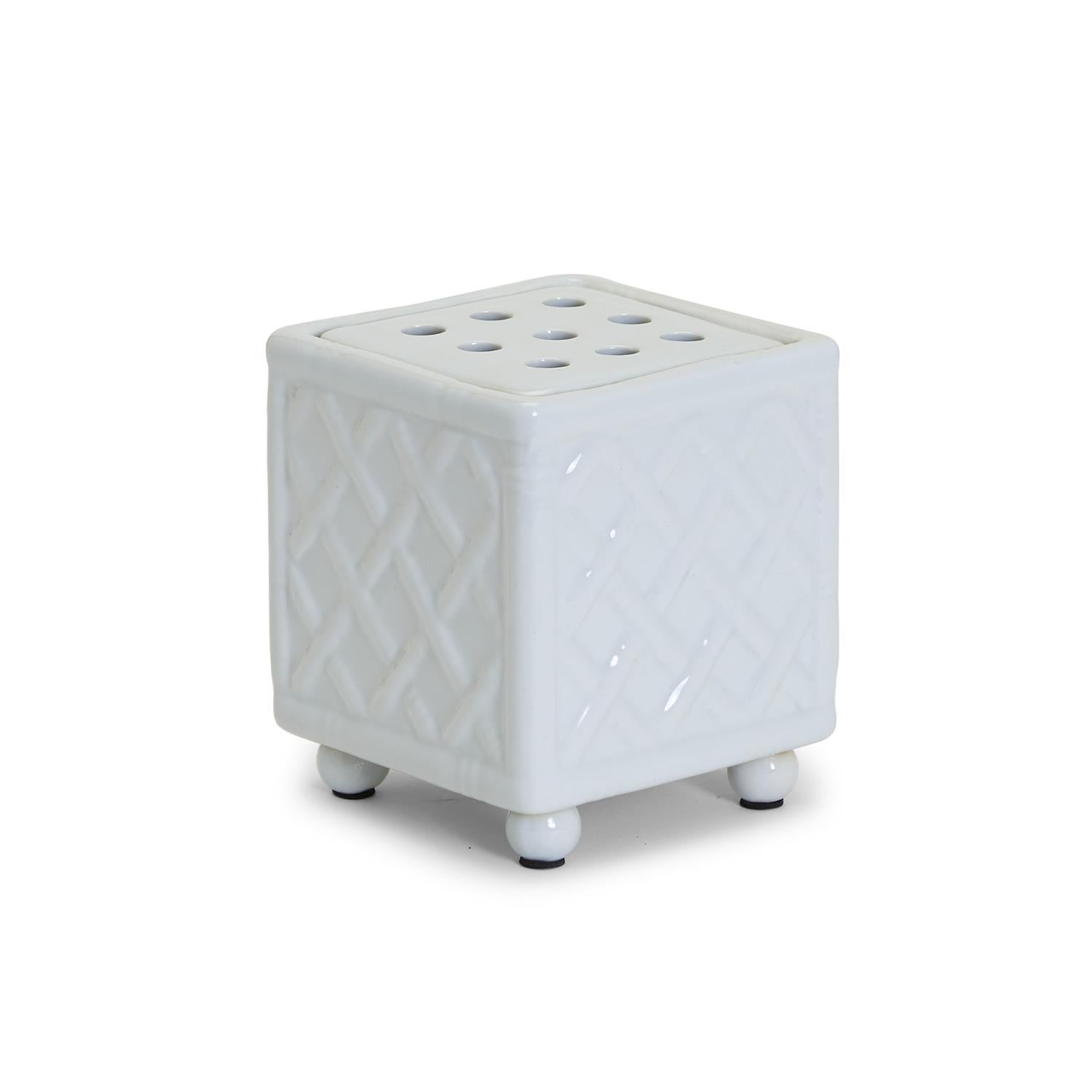 Bamboo Pattern Square Flower Arranger - Flair Flower Bar & Studio
