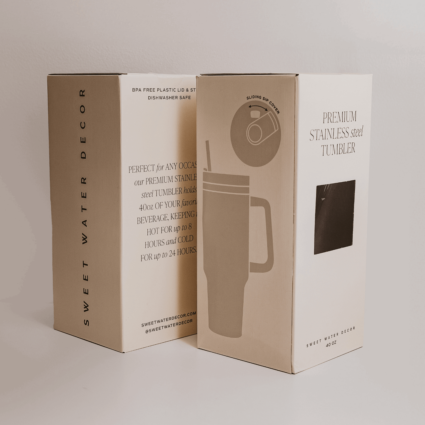 Black 40 oz Travel Tumbler - Flair Flower Bar & Studio