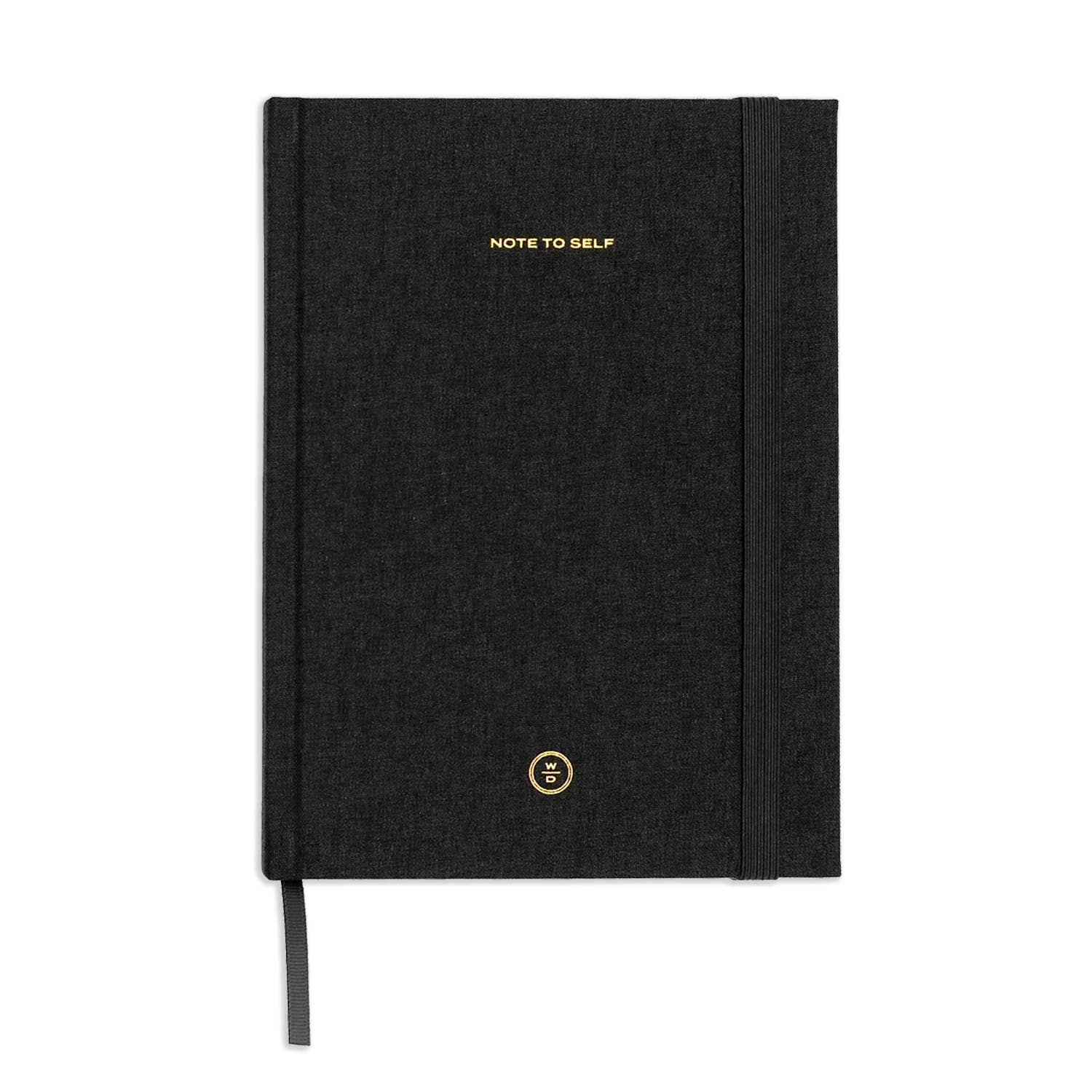 Black Linen Note to Self Journal - Flair Flower Bar & Studio