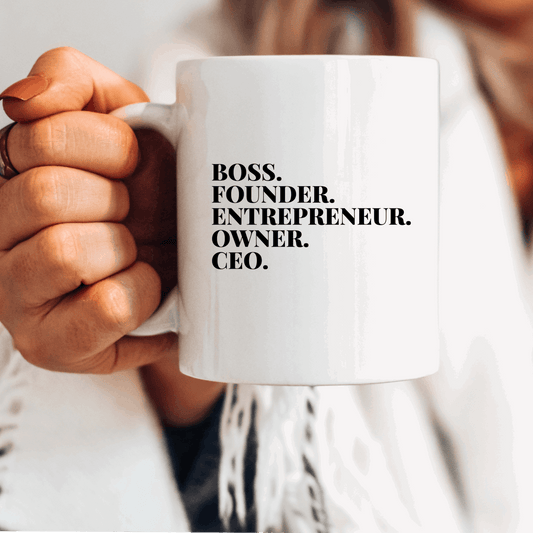 Boss Founder CEO Coffee Mug - Flair Flower Bar & Studio
