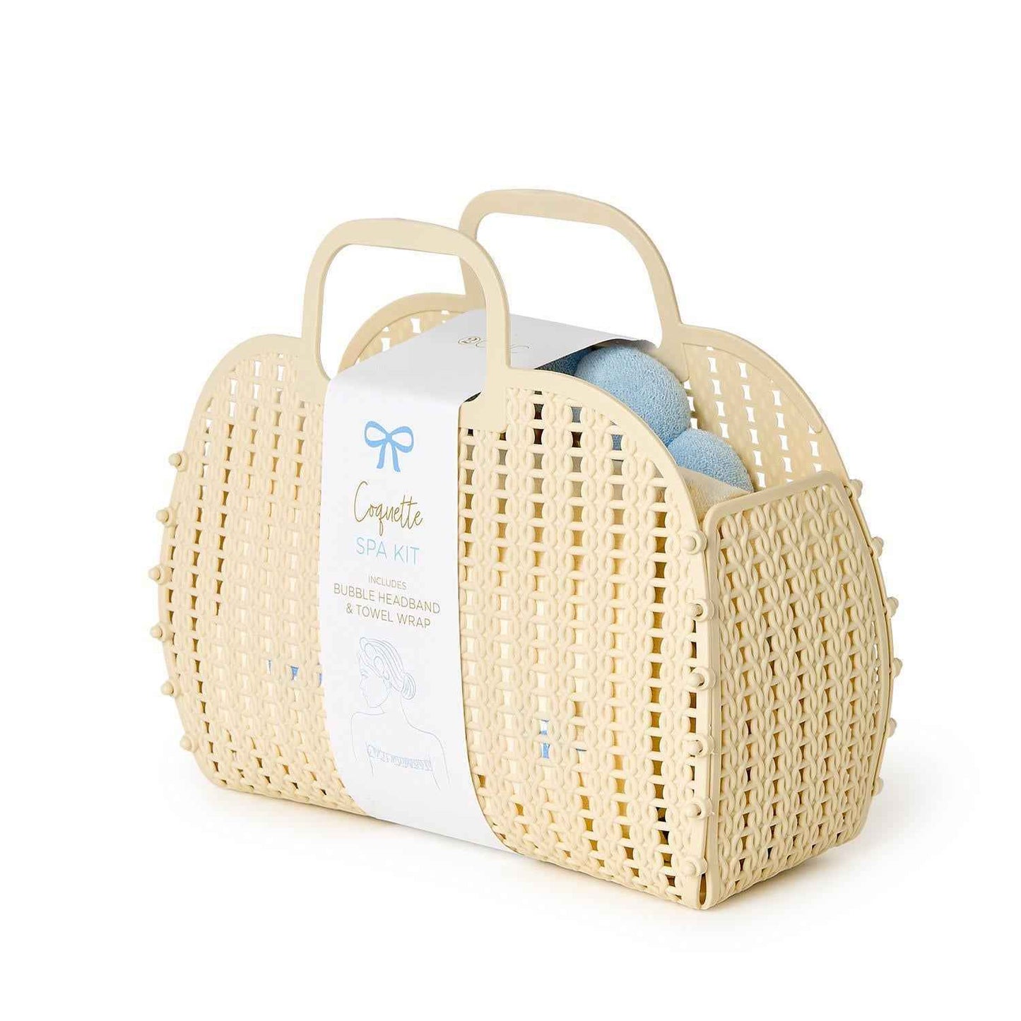 Bow Headband and Wrap Towel Set