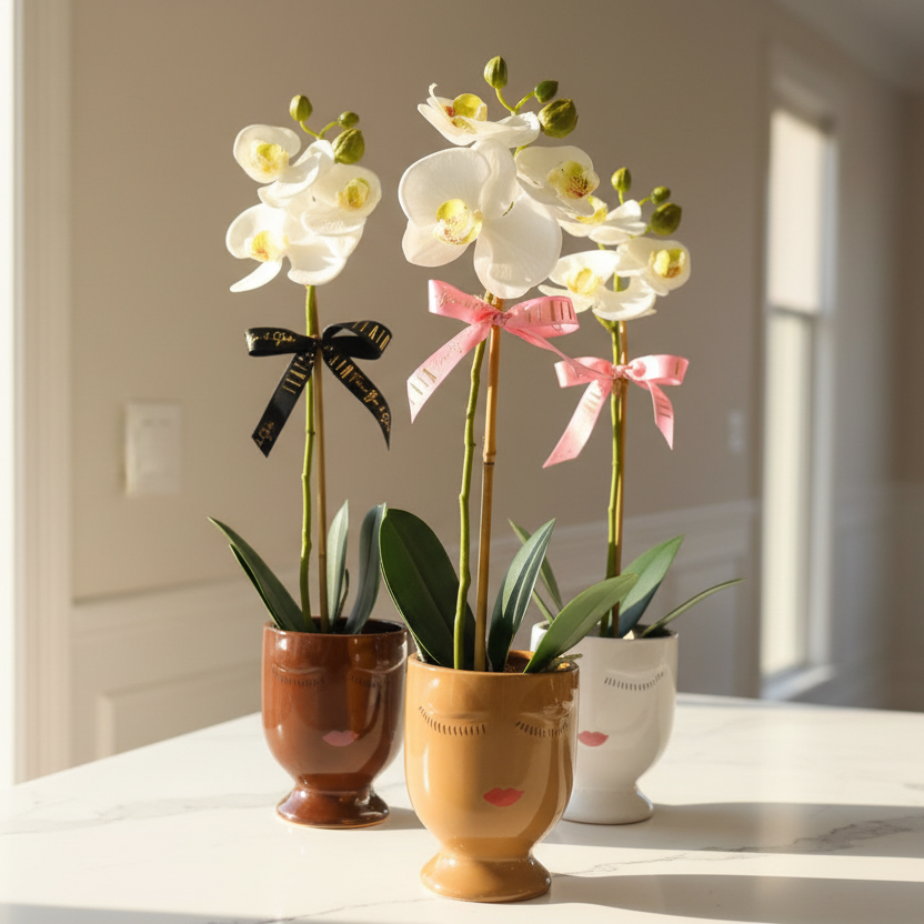 Celfie Face Pot Orchid Planter - Flair Flower Bar & Studio