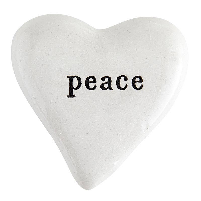 Ceramic Heart - Peace - Flair Flower Bar & Studio