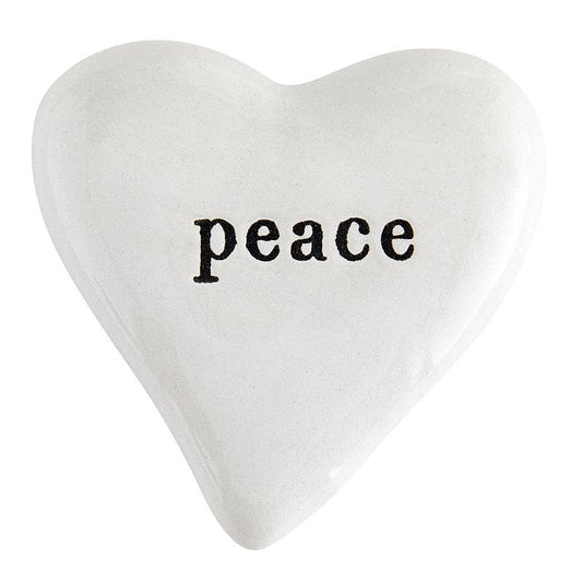 Ceramic Heart - Peace - Flair Flower Bar & Studio