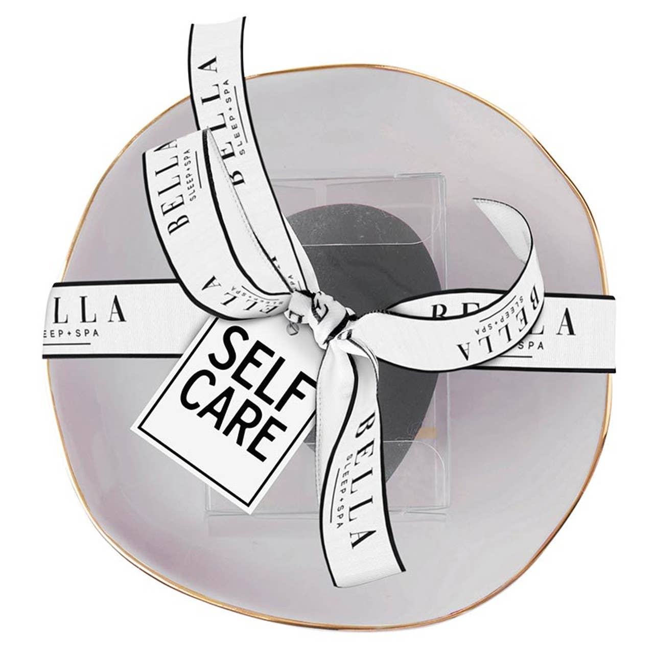 Ceramic Tray with Makeup Sponge - Self Care - Flair Flower Bar & Studio
