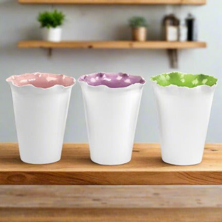 Ceramic White Vase - Flair Flower Bar & Studio