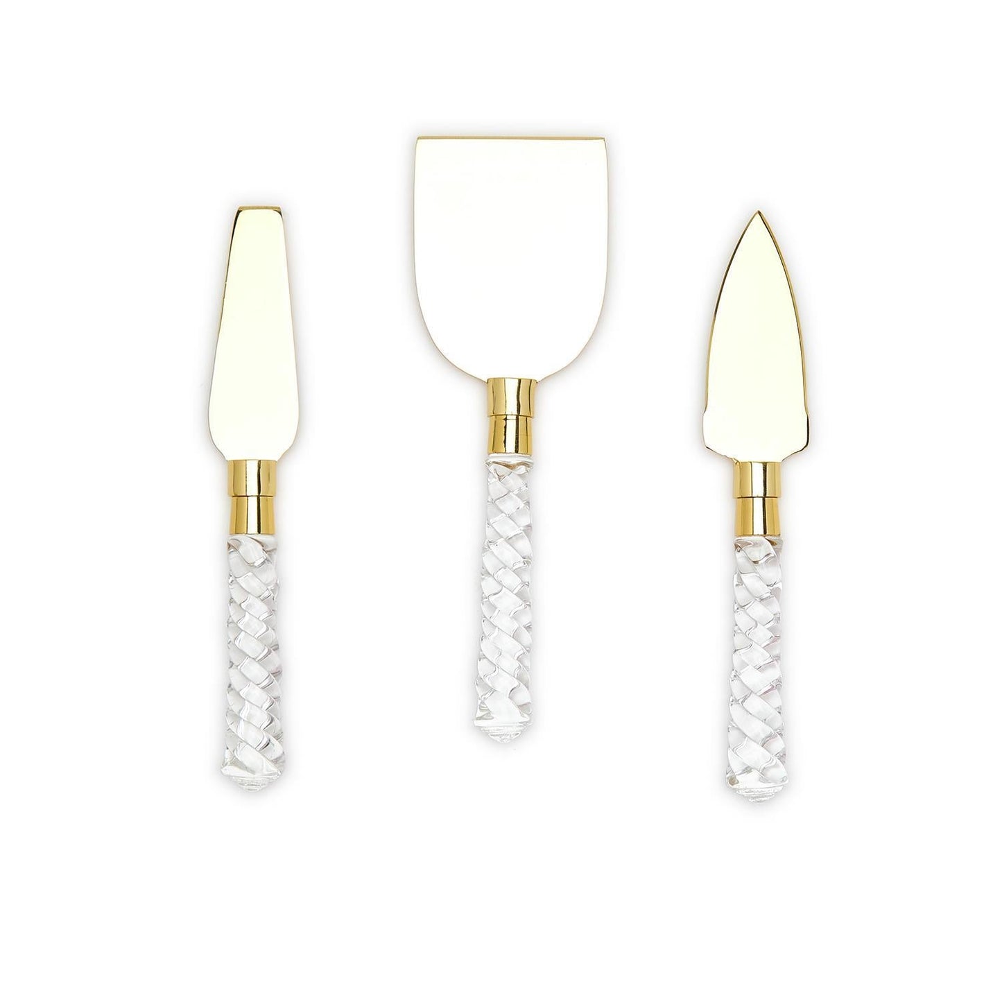 Charcuterie Crystal Clear Cheese Knives in Gift Box - Flair Flower Bar & Studio