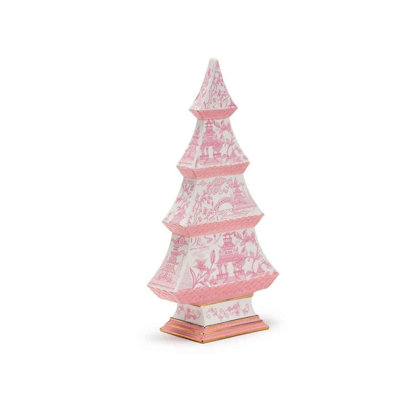 Chinoiserie Pink Christmas Tree