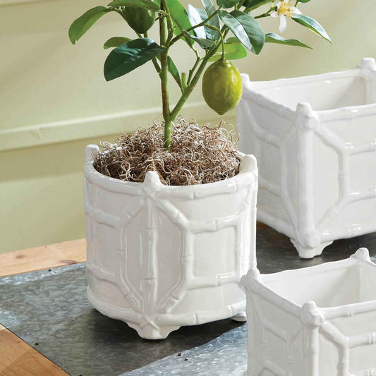 Chinoiserie Round Cachepot Large Planter