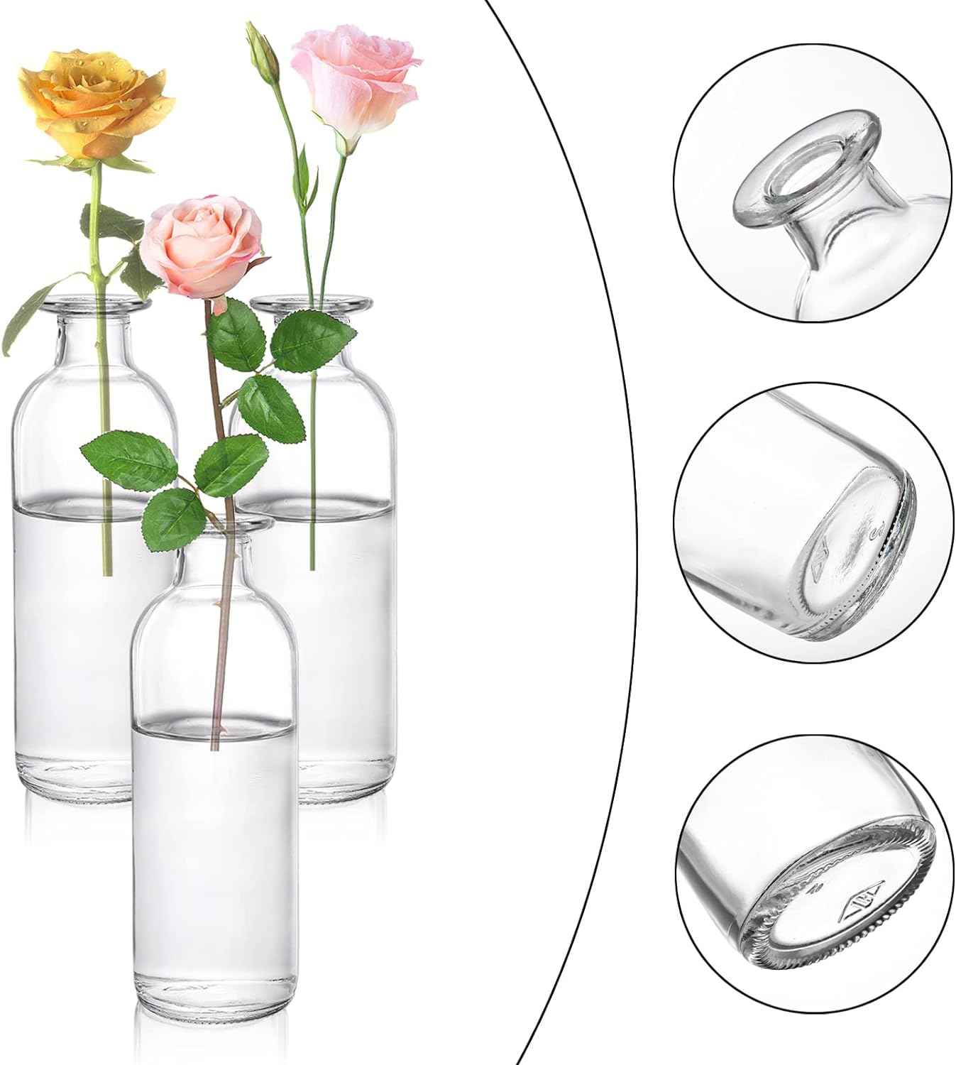 Clear Glass Budvase