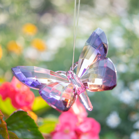 Acrylic Radiant Hanging Butterflies – Double-Sided Suncatcher Ornament
