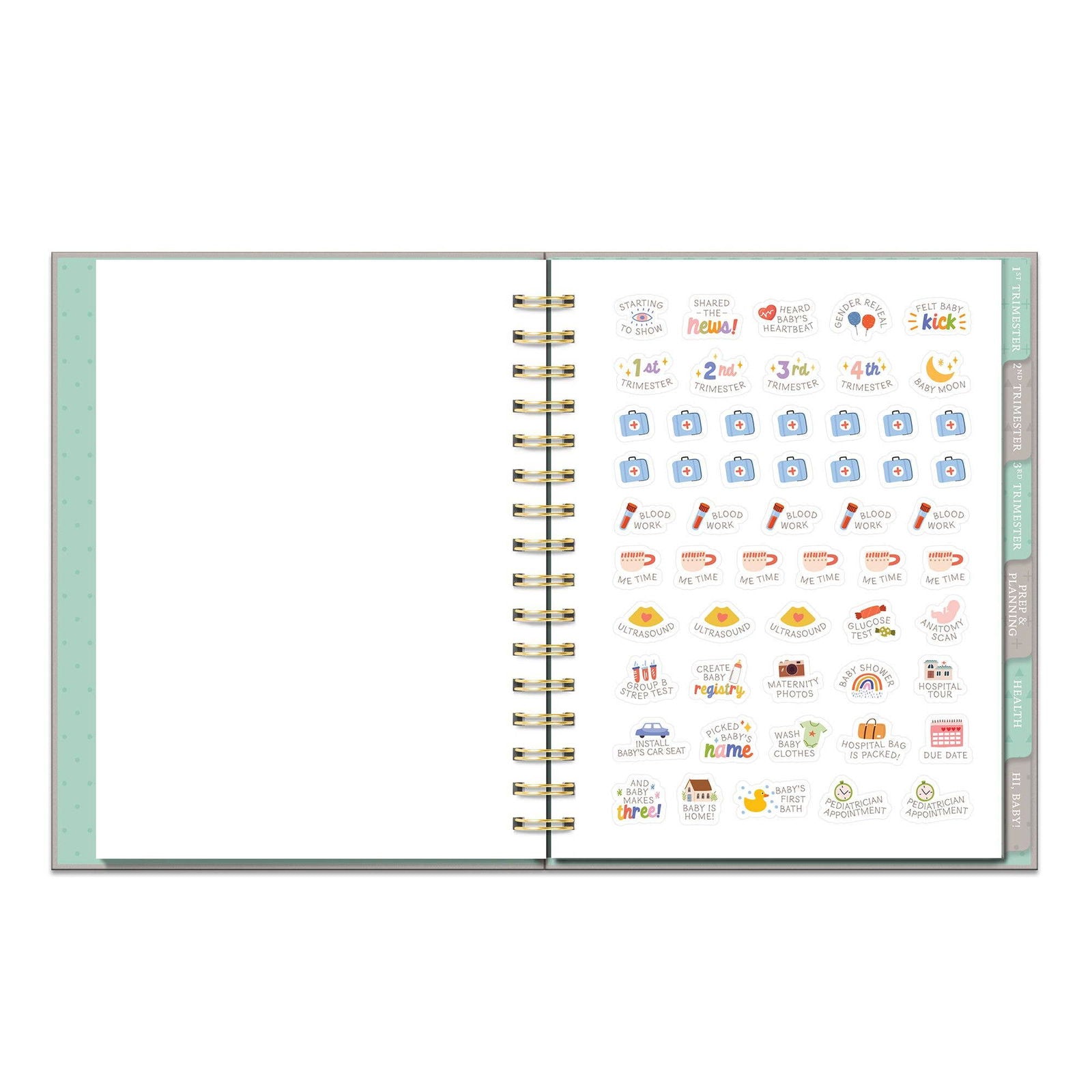 Countdown to Baby Undated Pregnancy Planner - Flair Flower Bar & Studio