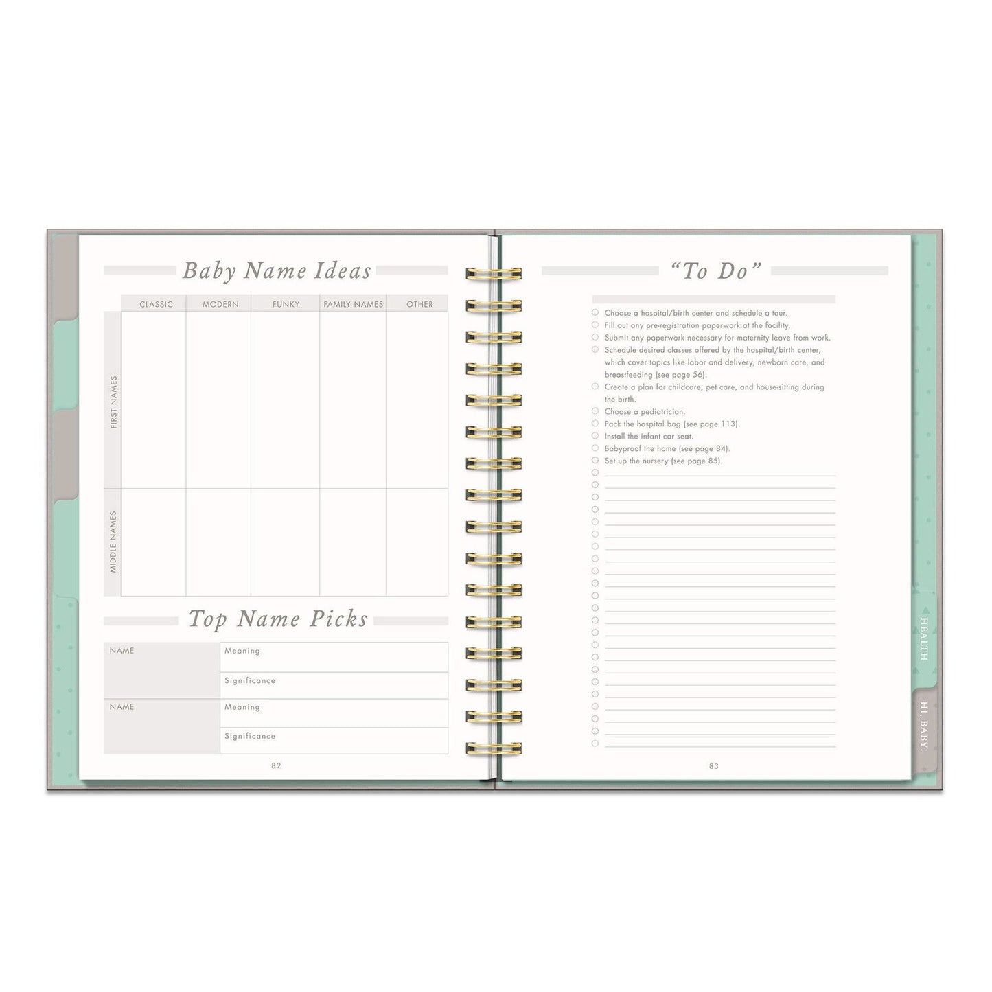 Countdown to Baby Undated Pregnancy Planner - Flair Flower Bar & Studio