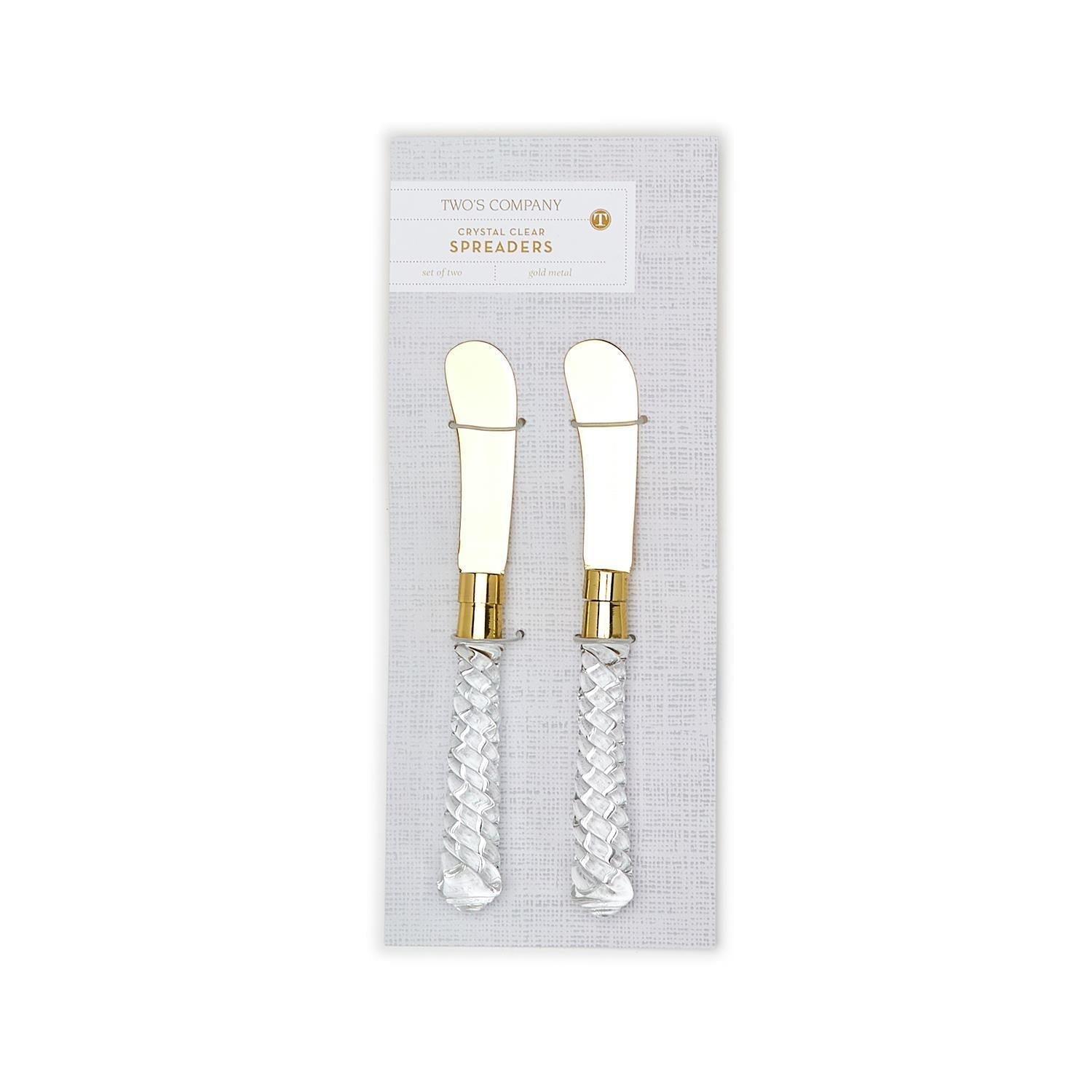 Crystal Clear Spreader Knives - Flair Flower Bar & Studio