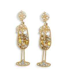 Crystal Embellished Earrings - Let's Celebrate