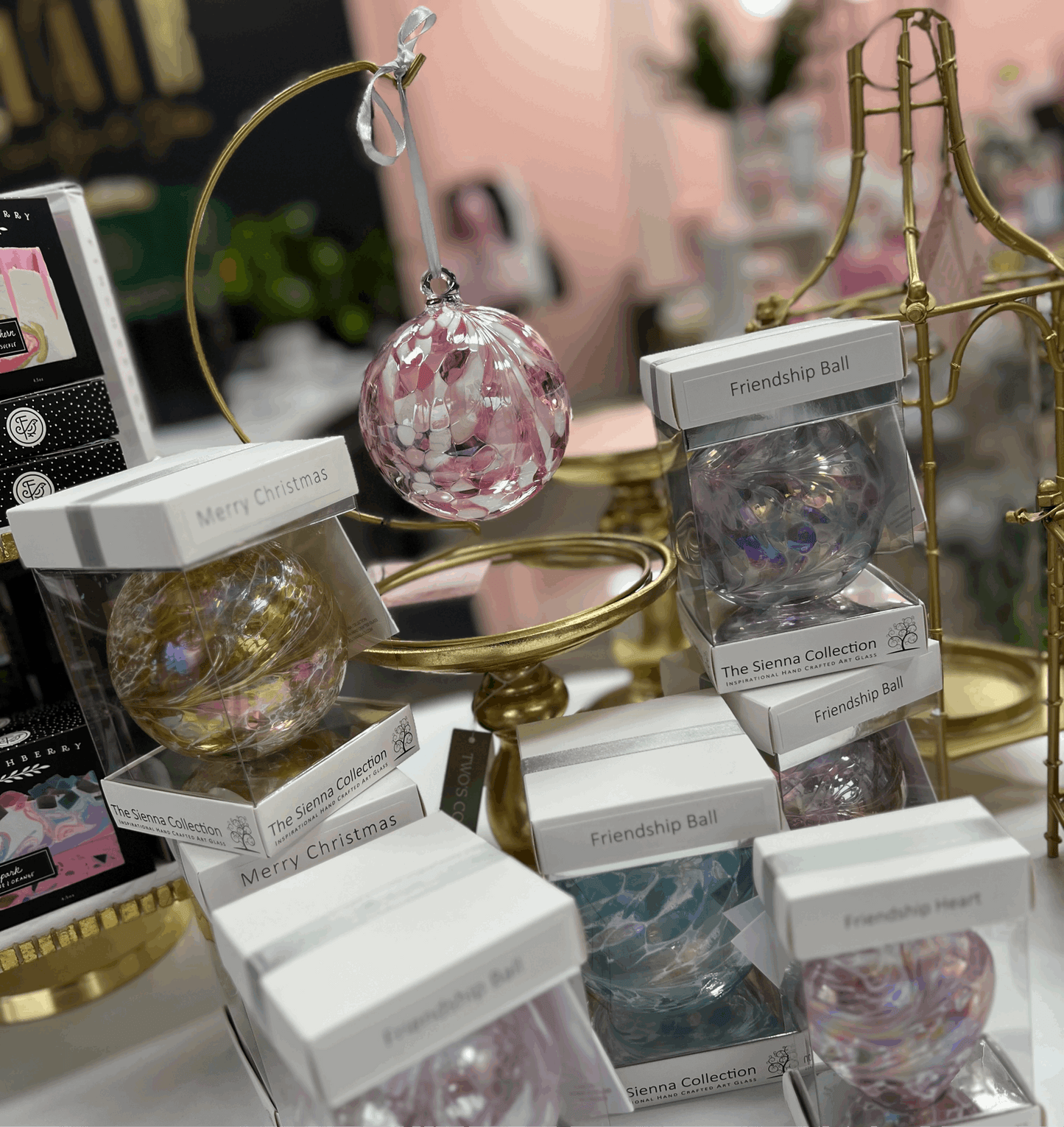 Display Stand - Large - Gold - Flair Flower Bar & Studio