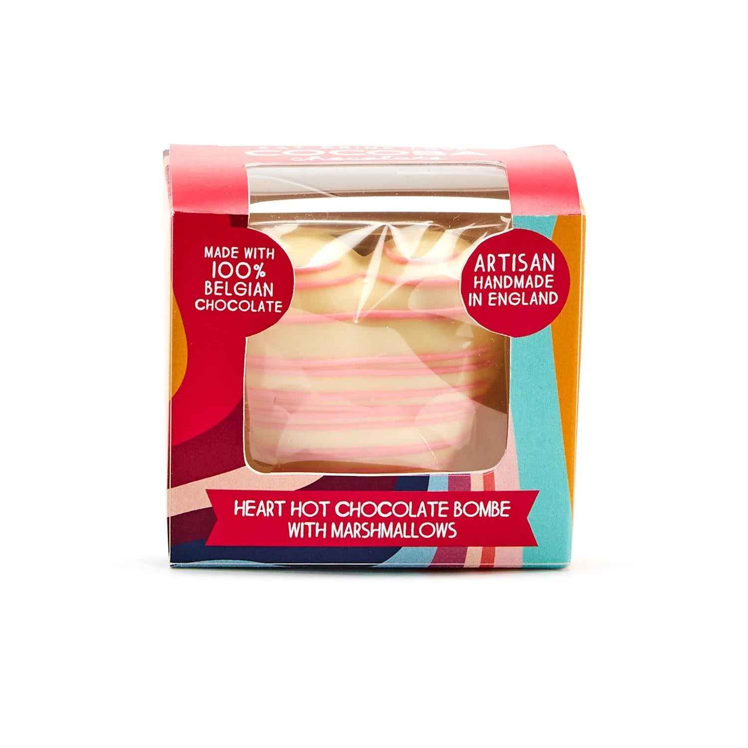 Drizzle Heart Hot Chocolate Cocoba Bombe