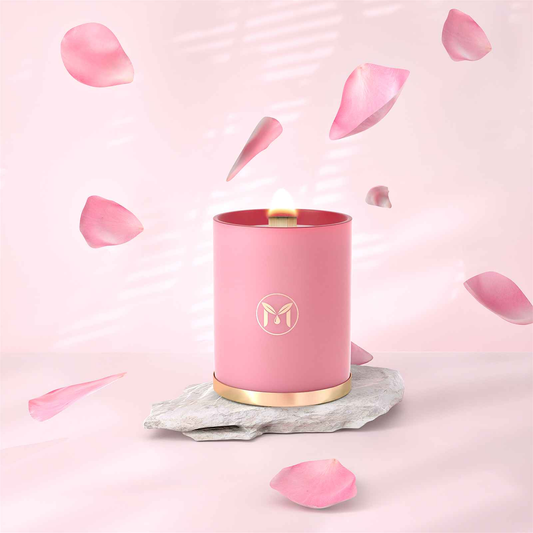 English Roses 100% Soy Wax Crackling Wood Wick Candle