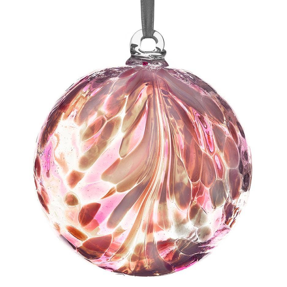 Friendship Ball - Feather Design - Flamingo - Flair Flower Bar & Studio