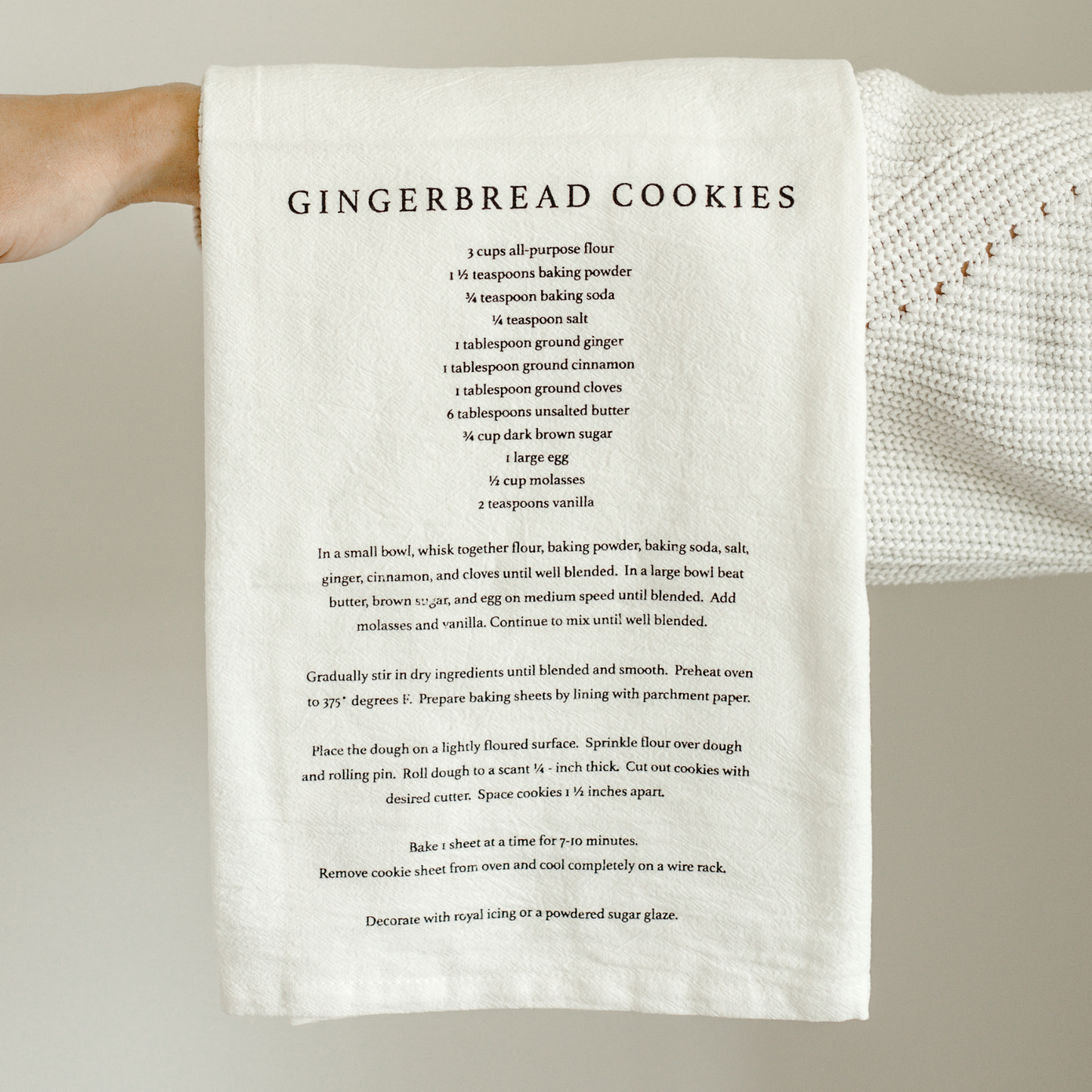 Gingerbread Cookies Hand Towel - Christmas Home Decor & Gifts - Flair Flower Bar & Studio