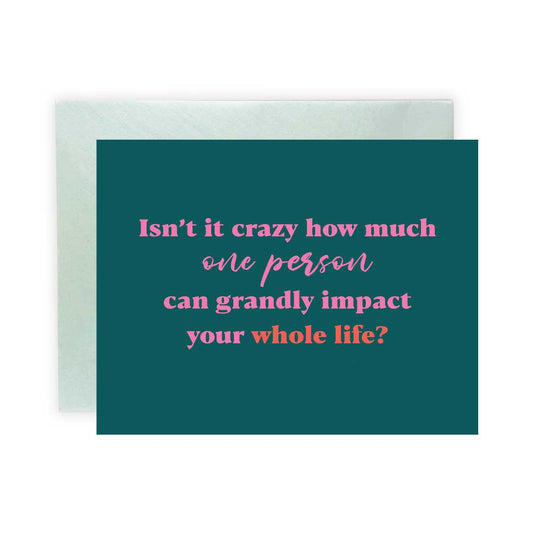 Grand Impact Green Greeting Card - Flair Flower Bar & Studio