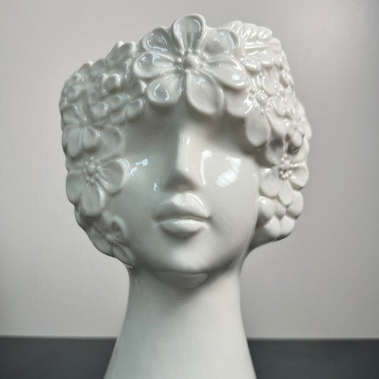Modern Face Ceramic Flower Vase