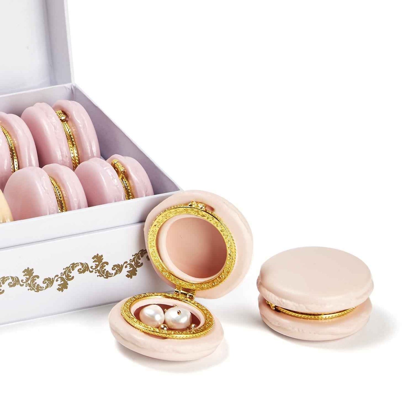 Macaron Limoges Style Trinket Boxes