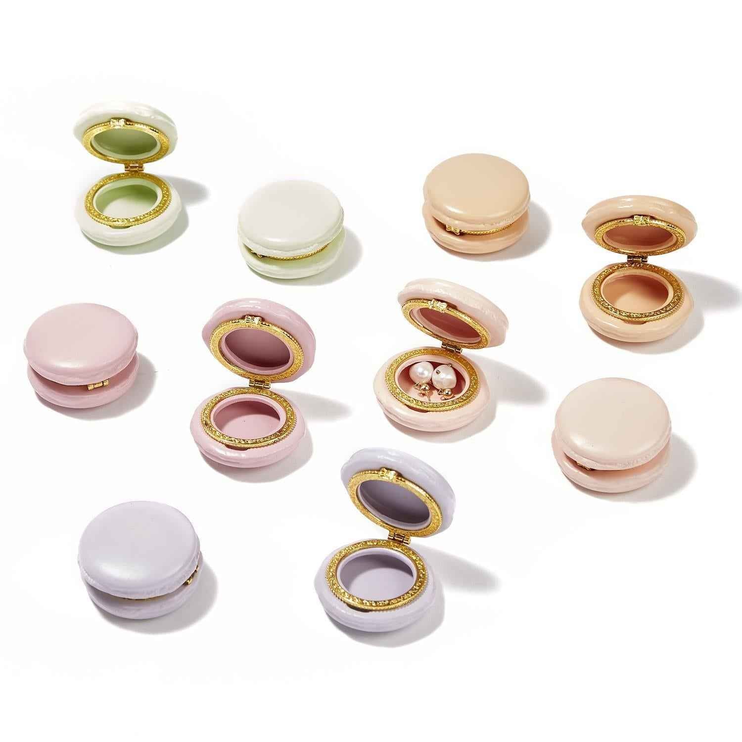 Macaron Limoges Style Trinket Boxes