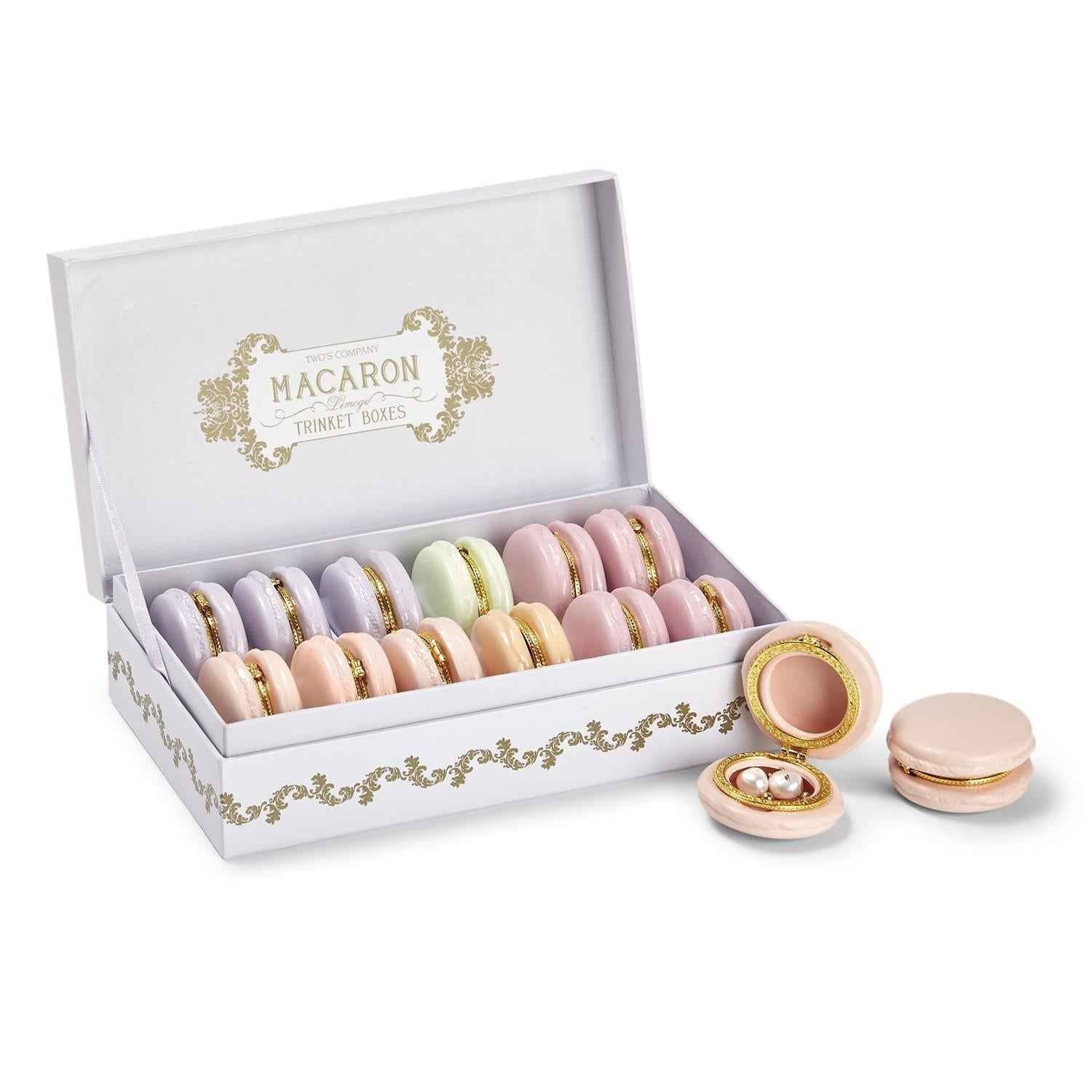 Macaron Limoges Style Trinket Boxes