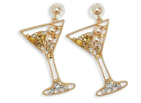 Crystal Embellished Earrings - Let's Celebrate