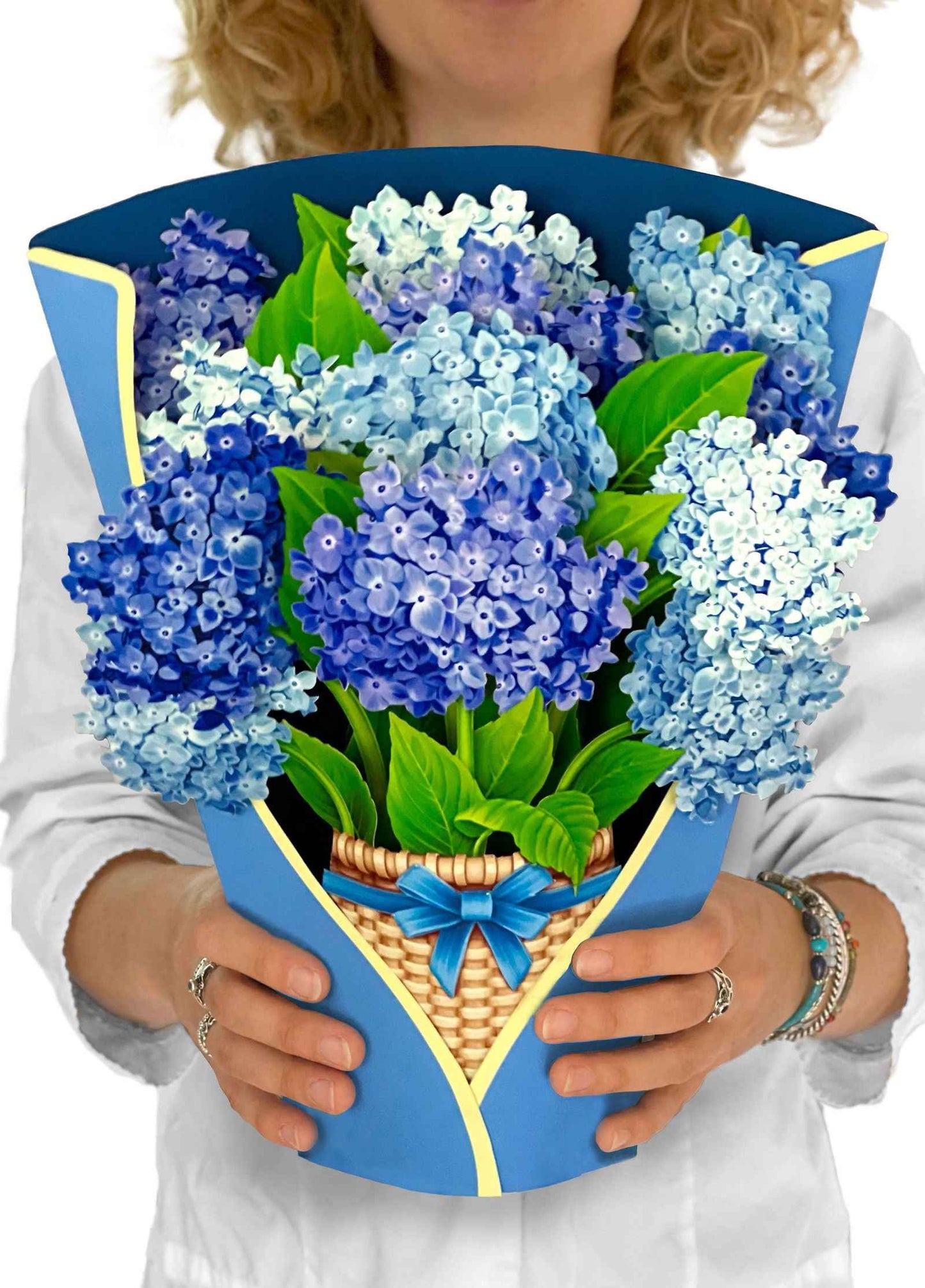Nantucket Hydrangeas Greeting Card by FreshCut Paper LLC