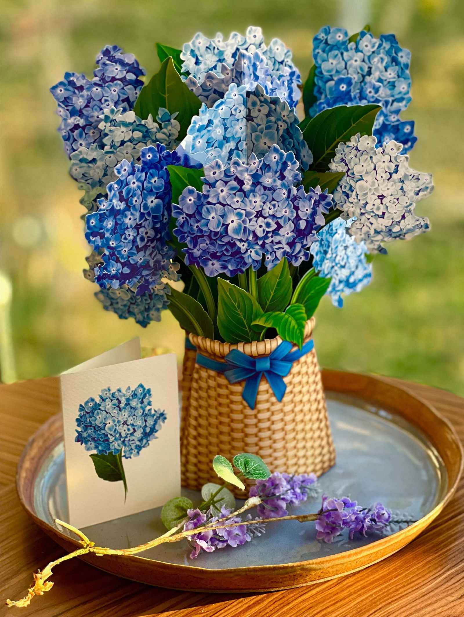 Nantucket Hydrangeas Greeting Card by FreshCut Paper LLC